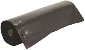 P1025B Polyethylene Sheeting, 10' x 25' x 4 mil., Black - Picture 1 of 12