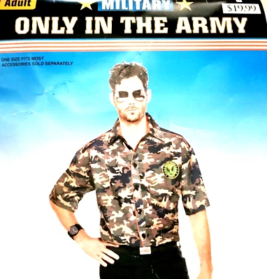 Disfraz de Halloween militar solo en camuflaje ejército Foto 1 de 2