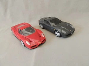 2 toy cars Ferrari 599 GTB Fiorano- Ferrari Enzo scale: 1/38 Shell V-Power - Picture 1 of 10