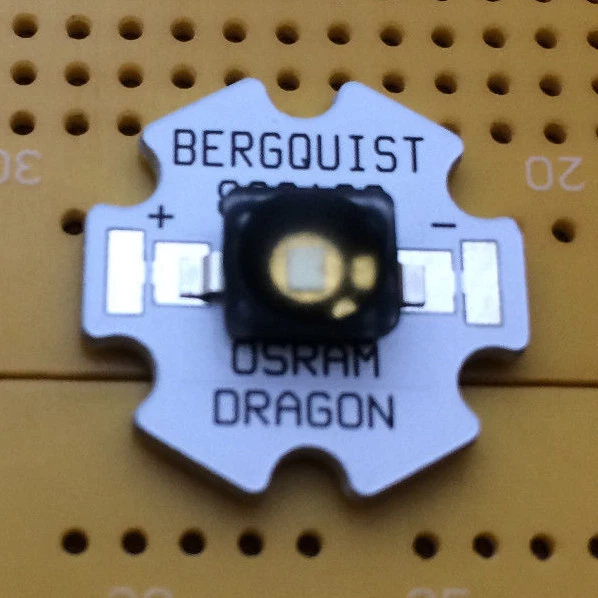 OSRAM Diamond Dragon 528nm True Green 5W LED Emitter & Star Mounted 140° - image 1 of 1