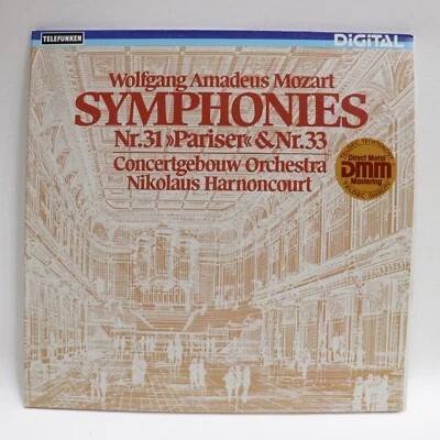 Mozart Symphonies No 31 Pariser No 33 LP Harnoncourt Concertgebouw 1982 Teldec - Image 1 of 4