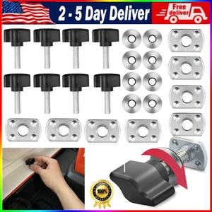 Hard Top Quick Removal Fastener Thumb Screw & Nut Kit for 1995-2018 Jeep Wrangle - Foto 1 di 11