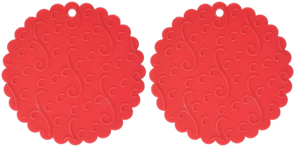 Norpro Silicone Jar Opener Flexible Non-slip Grip Trivet 465f Pot Holder Red