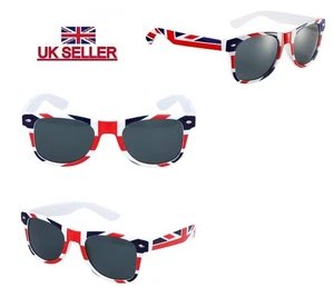 Erwachsene Unisex GB Union Jack Designer Stil Sonnenbrille Kostüm Accessoire - Bild 1 von 3