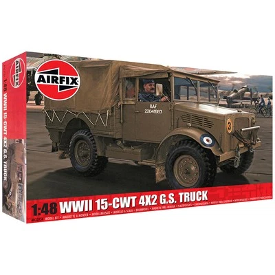 Airfix 1/48 Military WWII 15-CWT 4x2 General Service Truck Model Kit - Image 1 of 4
