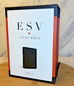 E S V Study Bible Personal Size Black Pre-Owned Good Condition Crossway CLEAN - Imagen 1 de 12