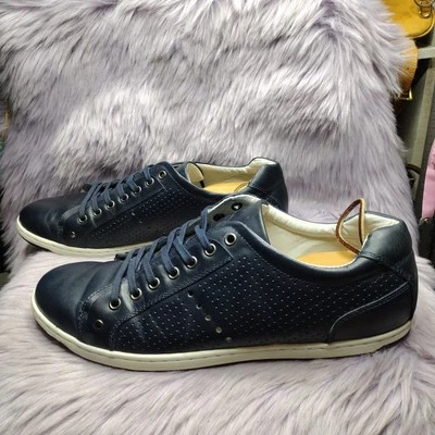 Tenis Kenneth Cole Reaction de cuero para hombre talla 12 azul marino Range-r Danger  Foto 1 de 4