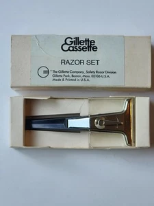 Rasoio di sicurezza Techmatic NOS vintage Gillette manico nero in scatola cassetta - Foto 1 di 2