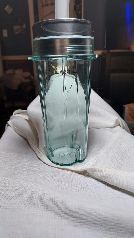 Liquidificador Ninja genuíno copo de substituição com tampa verde dose única - 16 oz - Imagem 1 de 4