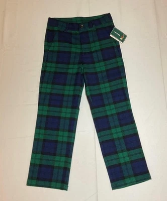 Pantalones de vestir Gymboree Chicos verde azul marino a cuadros cascanueces vacaciones de Navidad nuevos con etiquetas Foto 1 de 4