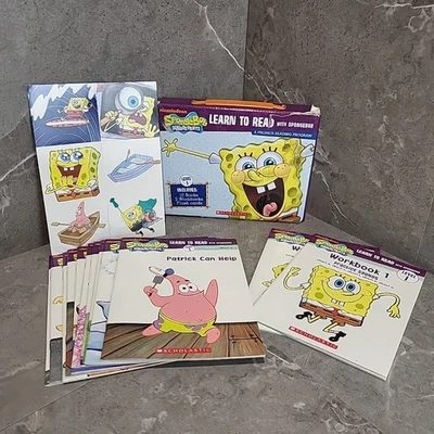 Learn to Read with SpongeBob Level 1 Phonics Boxed Set Scholastic 12 Books  - Image 1 of 4