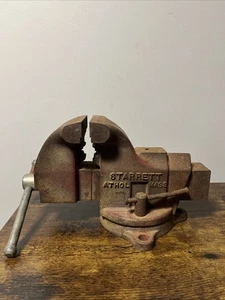 Vintage Starrett drehbare Basis Schraubstock, #013 1/2, Made in USA: Athol, Masse - Bild 1 von 11