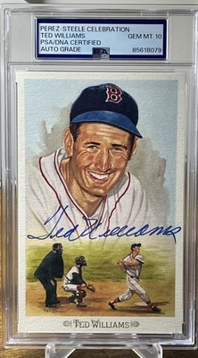 1989 Perez - Steele Celebration Ted Williams Auto PSA GEM 10 - Image 1 of 4