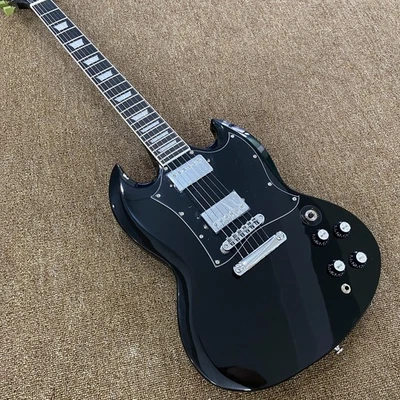SG  Standard Black  Electric Guitar - Chrome Hardware- US Fast Shipping - Image 1 of 4