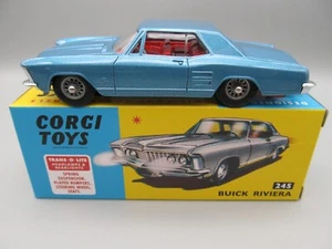 Corgi No 245Buick Riviera Trans-O-Lite,Blue, Mint & Boxed,Getting Rare - Picture 1 of 9