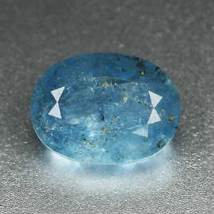 2.64 Ct Elegant Oval Cut 10.3 x 7.7 MM 100% Natural Aqua Blue Brazil Aquamarine - Picture 1 of 5