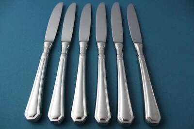 6 Cuchillos de Cena Huecos Pfaltzgraff PROVIDENCE BRILLANTE Inoxidable 8 7/8" Foto 1 de 4