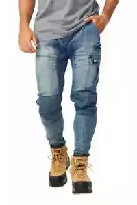 CAT Workwear Dynamic Pants Denim Men's Work Pants Lightweight Knee Protection - Picture 1 of 25