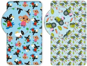 Peppa Wutz / Bing Fitted Sheet 90x200cm - Picture 1 of 3