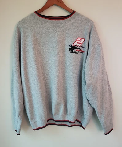 Vintage Men's Rusty Wallace Sweatshirt Competitors Crew Gray Large Cover