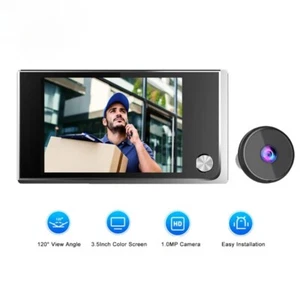 New 3.5 Inch Digital Door Viewer Peephole Camera Doorbell HD Home Cat Eye Viewer - Picture 1 of 20