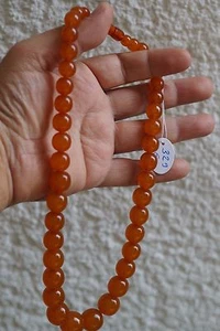 ANTIKE BERNSTEINKETTE HALSKETTE AMBER NECKLACE GESCHENKIDEE Weihnachtsgeschenk - Picture 1 of 8