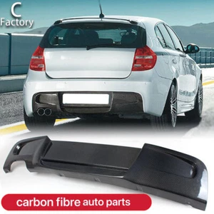 Carbon Fiber Rear Bumper Lip Diffuser Fit for BMW 1 Series E87 M-Sport 2007-2011 - Picture 1 of 12