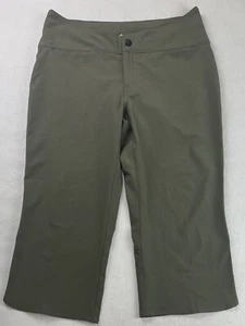 Ropa deportiva Eastern Mountain Capris para mujer bolsillos en S dobladillos aleteados verde - Imagen 1 de 9