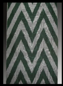 11 Yard HAND MADE UZBEK Natural SILK IKAT ADRAS FABRIC # 7407 - Picture 1 of 1