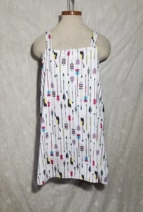 Pajama Drama Colorful Fleece Plush Robe w/straps Size Large XL Arrow Design Bath - Picture 1 of 8