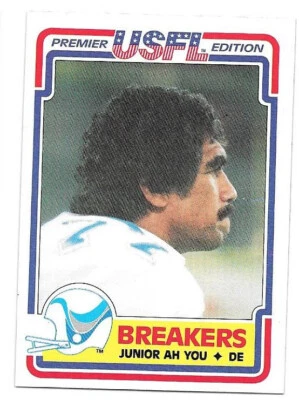 Lot of 7 1984 & 1985 Topps USFL Cards - Junior Ah You, Tony Zendejas - Image 1 of 4