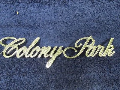 Mercury Colony Park Station Wagon 1969 cuarto panel placa de identificación emblema nos 516 Foto 1 de 4