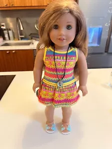 American Girl 18 Zoll Puppe Lea Clark - Mädchen des Jahres 2016 komplettes Outfit neuwertig - Bild 1 von 1