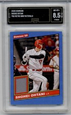 2020 Donruss Retro Materials #86M-SO Shohei Ohtani Jersey Angels GMA 8.5 NM-MT+
