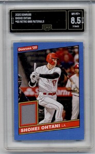 2020 Donruss Retro Materials #86M-SO Shohei Ohtani Jersey Angels GMA 8.5 NM-MT+