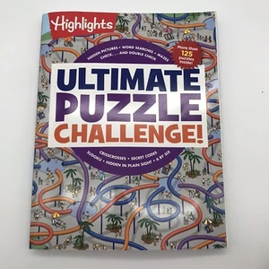 Highlights Activity Book Ultimate Puzzle Challenge Educational Learning Ages 8+ - Picture 1 of 5