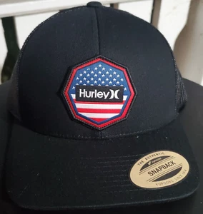 Hurley Ultra Destination Hat Snapback Black / Black Mesh America / USA - Picture 1 of 4