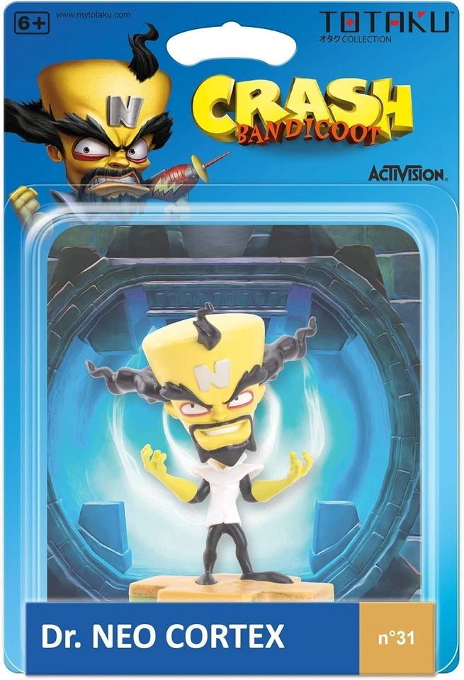 Dr NEO CORTEX Crash Bandicoot No 31 Totaku Collectible Figure Damaged Box - Image 1 of 1