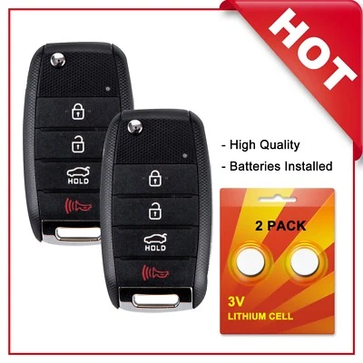 2 para Kia Forte 2015 2016 5 entrada sin llave mando a distancia coche llavero OSLOKA-870T Foto 1 de 2