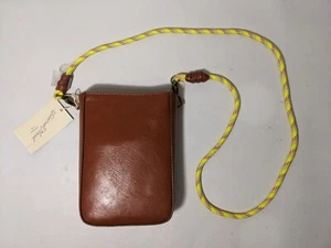 NUEVO - Bandolera/Cartera Universal para Teléfono con Hilo - Correa de Cuerda - Marrón - Imagen 1 de 9