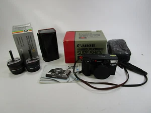 Canon Super Sure Shot AF35ML Komplettpaket mit extra satter Weitwinkelobjektiv - Bild 1 von 12