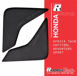 RUBBATECH AK Carbon Knee Pads for Honda Africa Twin CRF1100L Adventure Sport - Picture 1 of 2