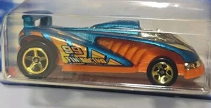 2003 Hot Wheels #155 Track Aces 4/10 SPEED SHARK Teal-Orange w/Gold 5 Sp Wheels - Picture 1 of 2