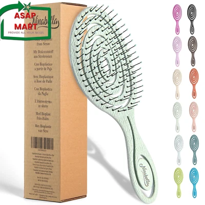 Ninabella Organic Detangling Hair Brush for Women, Men & Children - Does Not Pul - Image 1 of 4