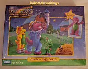 Barney's Great Adventure Rainbow Egg Game w/3" Barney 1998 RARE VTG Sealed Box - Picture 1 of 6