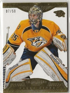2013 2013-14 Panini Dominion Gold #53 Pekka Rinne 07/50 Nashville Predators - Picture 1 of 2