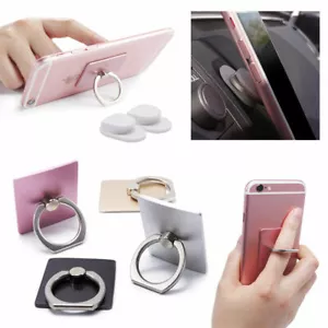 360 Rotation Cell Phone Ring Stand Holder iPhone Galaxy Android-Square / Holder - Picture 1 of 24