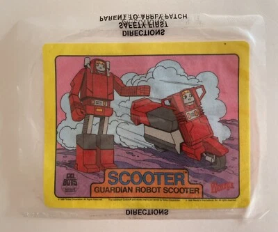 VTG Gobots 80's 1986 Wendy's Wendys TONKA Scooter 4” X 5” Iron On Patch - Image 1 of 3