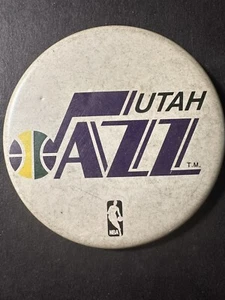 Vintage early NBA UTAH JAZZ  PIN BACK BUTTON - Picture 1 of 1