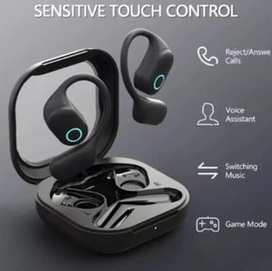 Bluetooth Earbuds Headset 5.3 Wireless Noise Cancelling TWS Trucker Waterproof - Picture 1 of 7